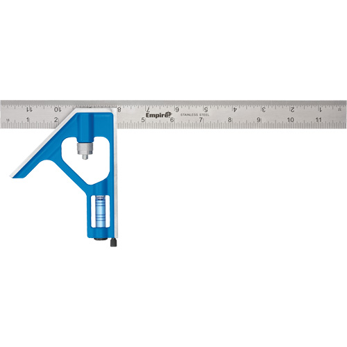 &eacute;querre combin&eacute;e True Blue, 12" lo, 1/16" Graduations, Acier, Ordinaire Seagulf Marine Industries Inc.