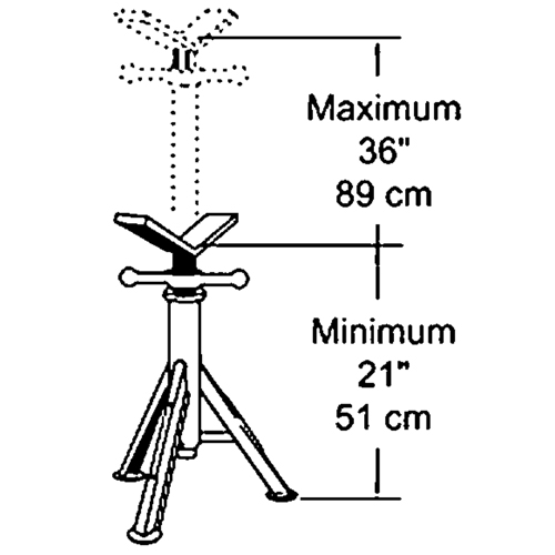 Heavy-Duty Pipe Jack, 2500 lbs. Load Capacity Seagulf Marine Industries Inc.