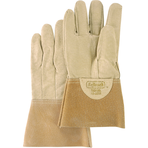 Softouch Welding Gloves, Pigskin Leather, Size Medium Seagulf Marine Industries Inc.