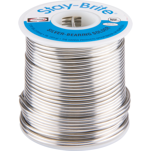 Stay-Brite&reg; Solders, Lead-Free, 96% Tin 4% Silver, Solid Core, 0.0625" Dia. Seagulf Marine Industries Inc.