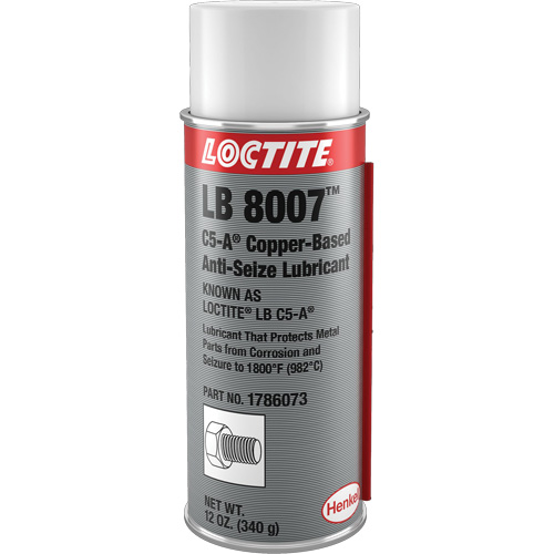 LB 8007 Copper Based Anti-Seize, 340 g, Aerosol Can, 1800°F (982°C) Max Temp. Seagulf Marine Industries Inc.