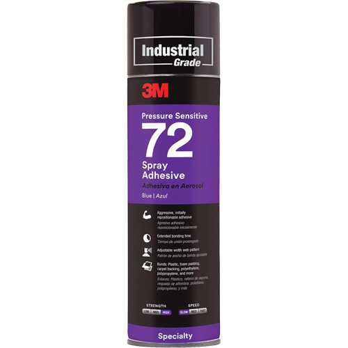 72 Pressure Sensitive Adhesive, Blue, Aerosol Can Seagulf Marine Industries Inc.