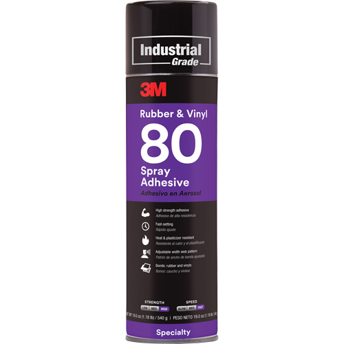 Rubber & Vinyl Spray Adhesive, Yellow, Aerosol Can Seagulf Marine Industries Inc.