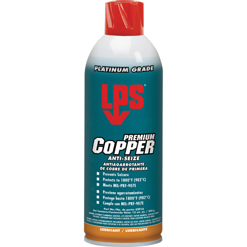 Antigrippant au cuivre, 16 oz, Canette a&eacute;rosol, 1800°F (982°C) Temp&eacute;rature max. Seagulf Marine Industries Inc.