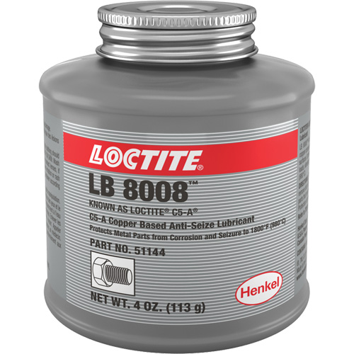 Lubrifiant antigrippant &agrave; base de cuivre, 4 oz, Canette &agrave; dessus brosse, 1800°F (982°C) Temp&eacute;rature max. Seagulf Marine Industries Inc.
