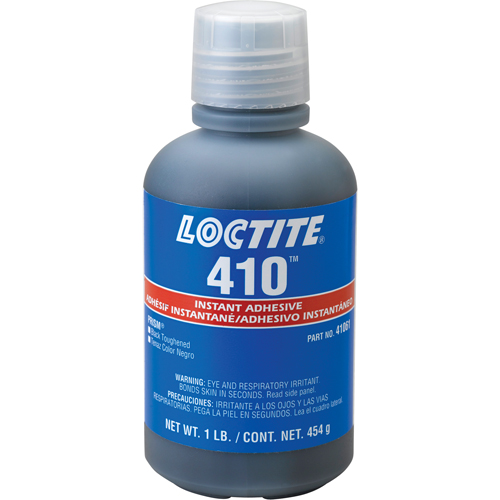 410 Instant Adhesive, Black, Bottle, 454 g Seagulf Marine Industries Inc.