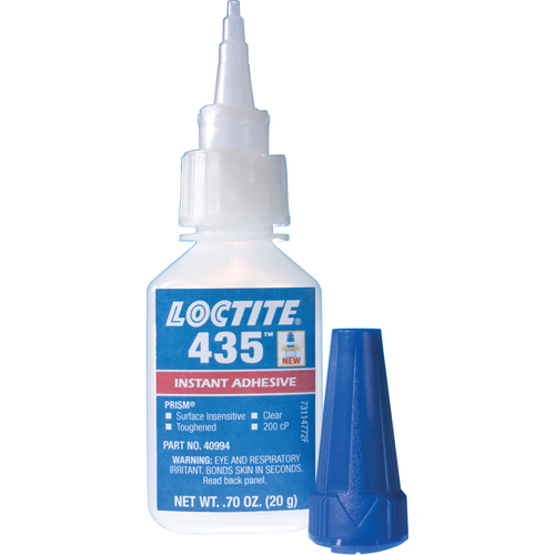 435 Surface Insensitive Instant Adhesive, Clear, Bottle, 20 g Seagulf Marine Industries Inc.
