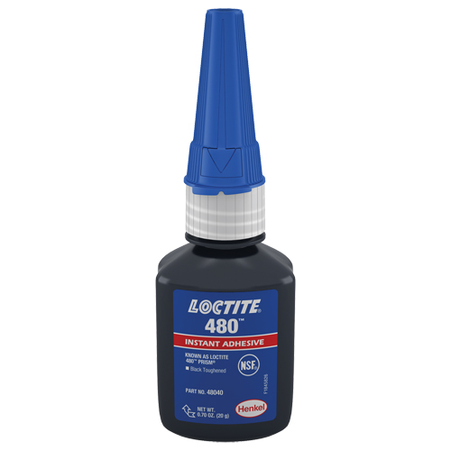 480 Instant Adhesive, Black, Tube, 20 g Seagulf Marine Industries Inc.