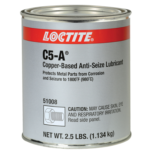 Lubrifiant antiblocage au cuivre Loctite 8008 C5-A, 2,5 lb, Canette, 1800°F (982°C) Temp&eacute;rature max. Seagulf Marine Industries Inc.