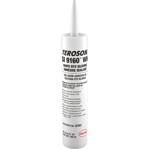 Scellant &agrave; la silicone Teroson SI 9160, Cartouche, Blanc Seagulf Marine Industries Inc.