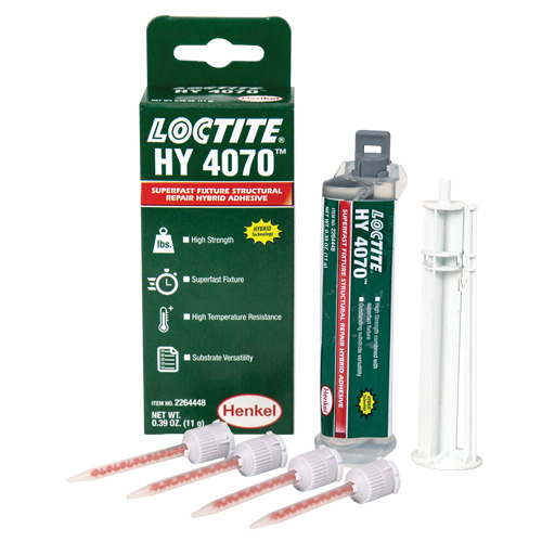 HY 4070 Structural Repair Hybrid Adhesive, Two-Part, Dual Cartridge, 11 g, Off-White Seagulf Marine Industries Inc.