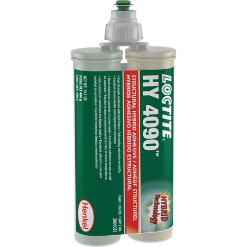 HY 4090 Structural Repair Hybrid Adhesive, Two-Part, Dual Cartridge, 400 g, Off-White Seagulf Marine Industries Inc.