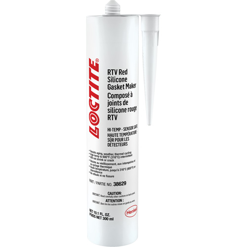 596 High Temp RTV Silicone Sealant, Cartridge, Red Seagulf Marine Industries Inc.