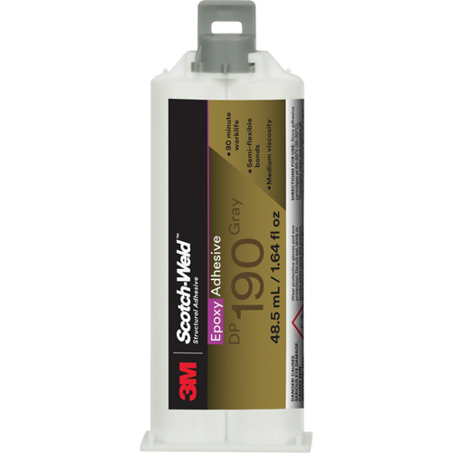 Scotch-Weld Epoxy Adhesive DP190, 1.64 fl. oz., Cartridge, Two-Part, Grey Seagulf Marine Industries Inc.