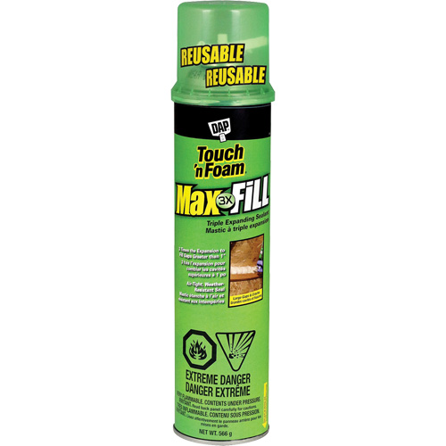 Scellant &agrave; triple expansion Touch 'n Foam Max Fill, 566 g, Canette a&eacute;rosol, Cr&egrave;me Seagulf Marine Industries Inc.