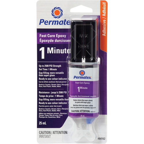 Gel &eacute;poxyde, 25 ml, Seringue, Deux composants, Transparent Seagulf Marine Industries Inc.