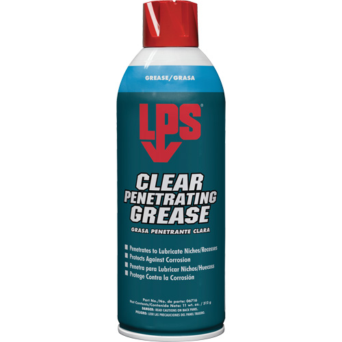 Clear Penetrating Grease, 11 oz., Aerosol Can Seagulf Marine Industries Inc.