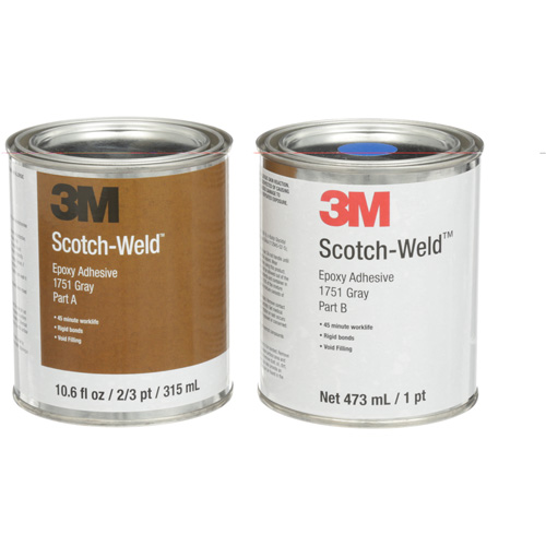 Scotch-Weld Adhesive, 16 fl. Oz., Tube, Two-Part, Grey Seagulf Marine Industries Inc.