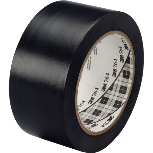 Ruban en vinyle pour travaux g&eacute;n&eacute;raux 764, 25,4 mm (1") la x 32,9 m (108') lo, 5 mils, Noir Seagulf Marine Industries Inc.
