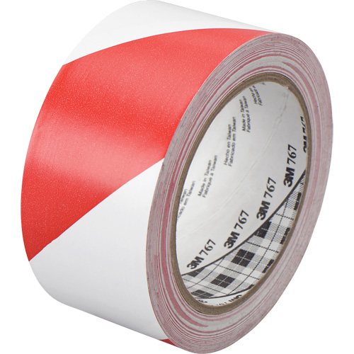 Ruban de signalisation de danger 767, 50,8 mm (2") x 33 m (108'), Rouge/Blanc Seagulf Marine Industries Inc.