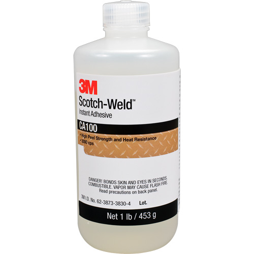 Scotch-Weld Instant Adhesive CA100, Off-White, Bottle, 1 lbs. Seagulf Marine Industries Inc.