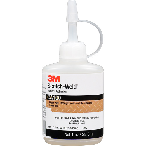 Scotch-Weld Instant Adhesive CA100, Off-White, Bottle, 1 oz. Seagulf Marine Industries Inc.