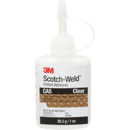 Scotch-Weld Instant Adhesive CA5, Clear, Bottle, 1 oz. Seagulf Marine Industries Inc.