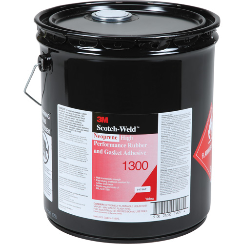 High-Performance Rubber & Gasket Adhesive, Pail, Yellow Seagulf Marine Industries Inc.