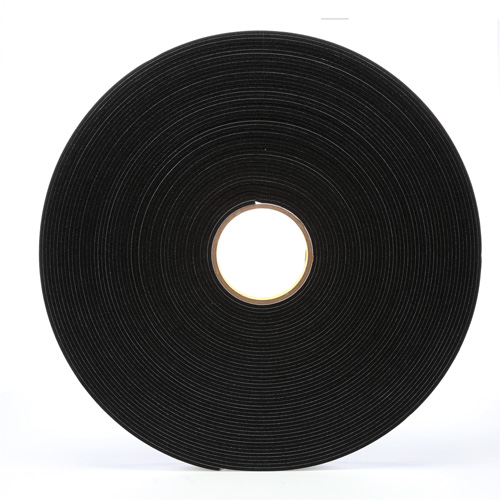 Ruban en mousse de vinyle 4508, 25,4 mm (1") la x 32,9 m (108') lo, 125 mils, Noir Seagulf Marine Industries Inc.
