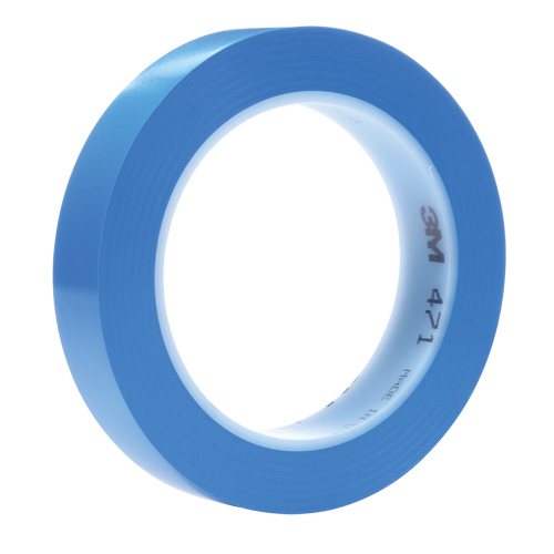 Ruban en vinyle 471+, 25,4 mm (1") la x 32,9 m (108') lo, 5,3 mils, Bleu Seagulf Marine Industries Inc.