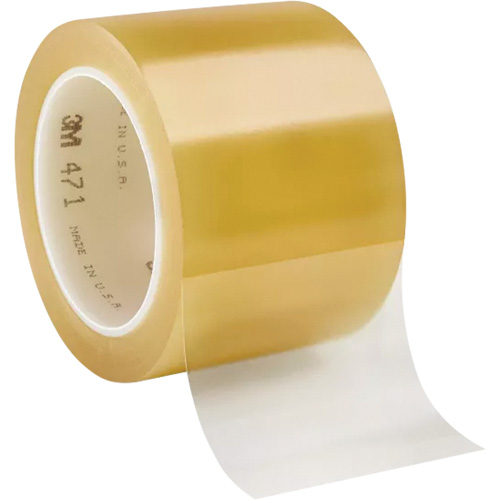 Ruban en vinyle 471, 76,2 mm (3") la x 32,9 m (108') lo, 5,2 mils, Transparent Seagulf Marine Industries Inc.