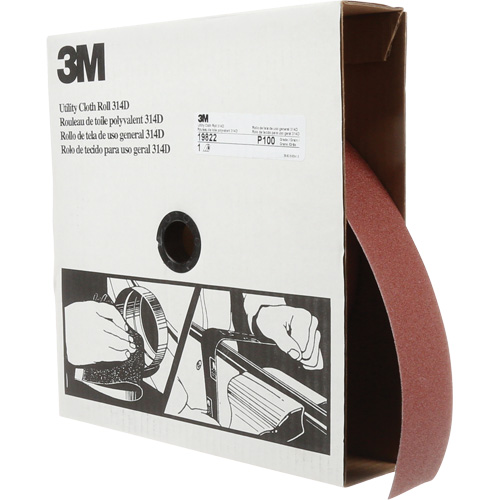 Utility Sanding Roll 314D, 2" W x 150' L, 100J Grit Seagulf Marine Industries Inc.