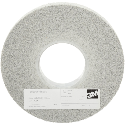 Scotch-Brite EXL Deburring Wheels, 8" x 1", 3" Arbor, Aluminum Oxide Seagulf Marine Industries Inc.
