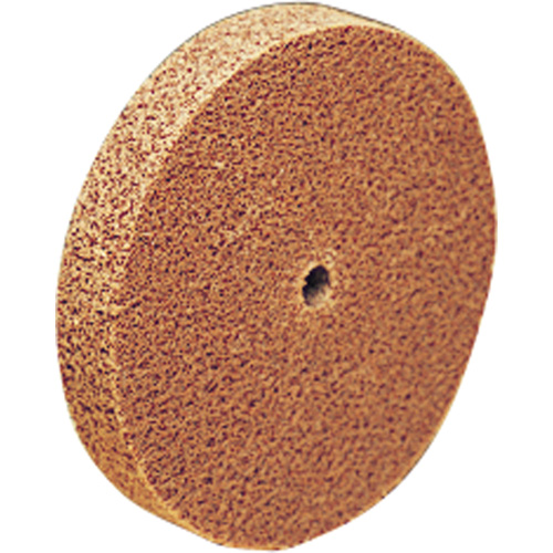 Meule d'abrasion et de polissage unitaris&eacute;e Scotch-Brite, 6" x 1", Arbre de 1"-7, Grain de Moyen, Oxyde d'aluminium Seagulf Marine Industries Inc.