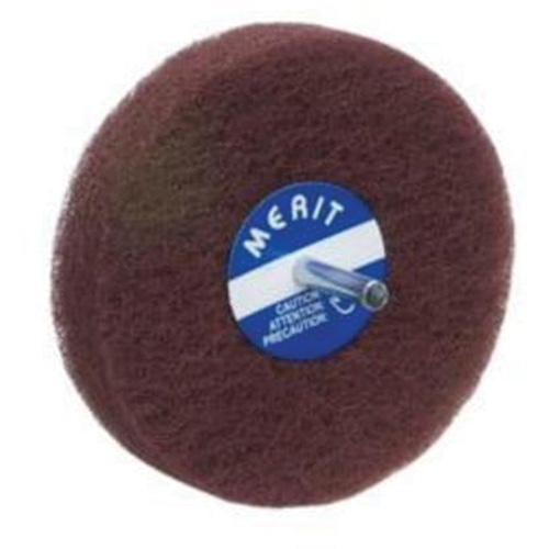 Abrasotex Non-Woven Disc Wheel, 4" Dia., Fine Grit, Aluminum Oxide Seagulf Marine Industries Inc.