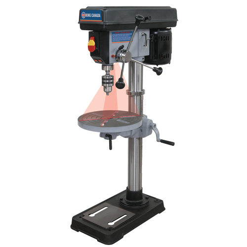 Perceuses &agrave; colonne avec laser, 13", Mandrin 5/8", 3670 tr/min Seagulf Marine Industries Inc.