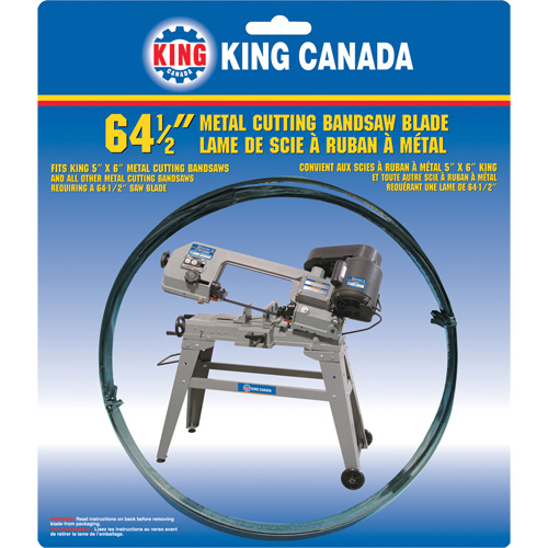 Bandsaw Metal Blade, Carbon Steel, 64-1/2" L x 1/2" W x 0.025" Thick, 18 TPI Seagulf Marine Industries Inc.