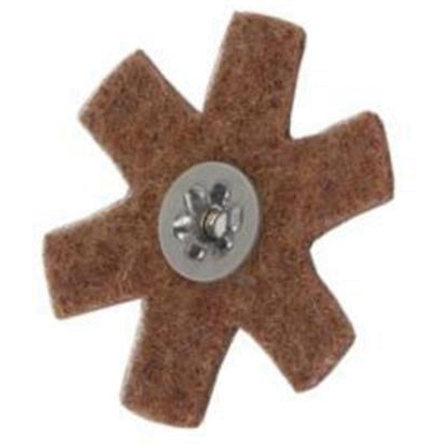 Disque abrasif en forme d'&eacute;toile pour pr&eacute;paration de surface Abrasotex , 3" dia., Grain Cors&eacute;, Oxyde d'aluminium Seagulf Marine Industries Inc.