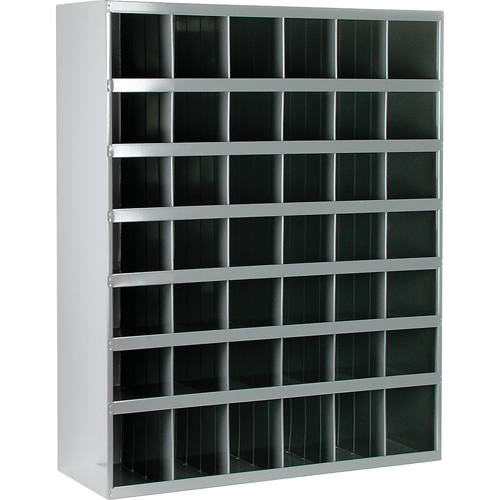 Steel Storage Bin Cabinet, 33-3/4" W x 12" D x 42" H, Grey Seagulf Marine Industries Inc.