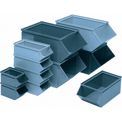 Bac en acier, Cap. 100 lb, 12" la x 20-1/2" p x 9-1/2" h, Bleu Seagulf Marine Industries Inc.