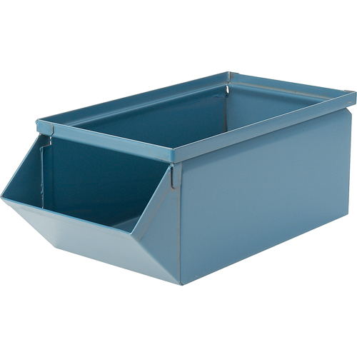 Bac en acier, Cap. 100 lb, 12" la x 20-1/2" p x 9-1/2" h, Bleu Seagulf Marine Industries Inc.