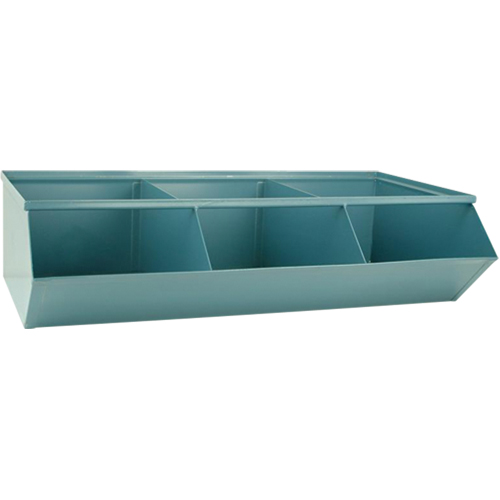 Sectional Bin Units, 100 lbs. Cap., 37" W x 20-1/2" D x 9-1/2" H, Blue Seagulf Marine Industries Inc.