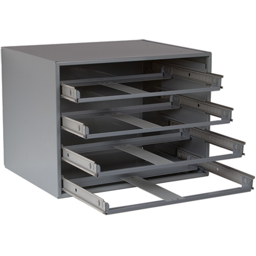 Compartment Box Cabinets, Steel, 4 Slots, 20" W x 15-3/4" D x 15" H, Grey Seagulf Marine Industries Inc.