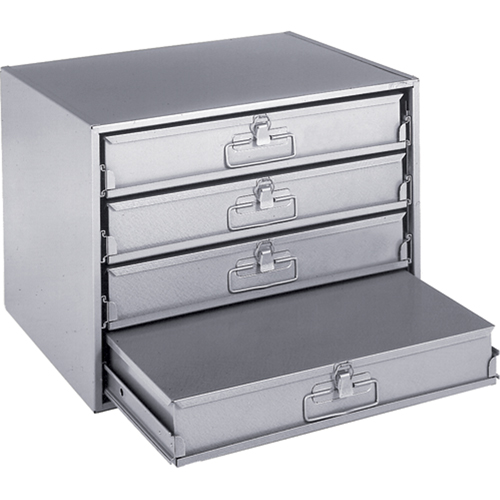 Compartment Box Cabinets, Steel, 4 Slots, 20" W x 15-3/4" D x 15" H, Grey Seagulf Marine Industries Inc.