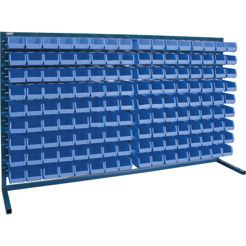 Rayonnage &agrave; persienne avec bacs, 144 bacs, 72" la x 15" p x 40" h Seagulf Marine Industries Inc.