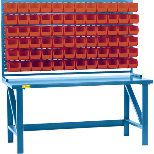Rayonnage &agrave; persienne avec bacs, 36 bacs, 72" la x 15" p x 40" h Seagulf Marine Industries Inc.