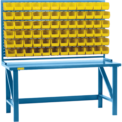 Rayonnage &agrave; persienne avec bacs, 36 bacs, 72" la x 15" p x 40" h Seagulf Marine Industries Inc.