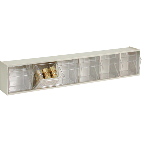 Syst&egrave;me de casiers modulaires Tip-Out, 23-5/8" la x 3-5/8" p x 4-1/2" h, 6 tiroirs Seagulf Marine Industries Inc.