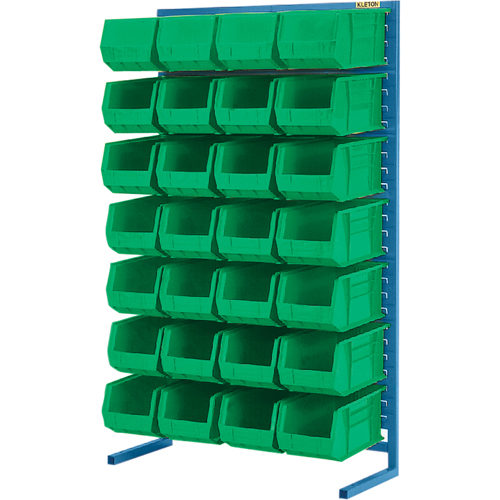 Single-Sided Stationary Bin Rack, 36" W x 12" D x 61" H, 28 Bins Seagulf Marine Industries Inc.