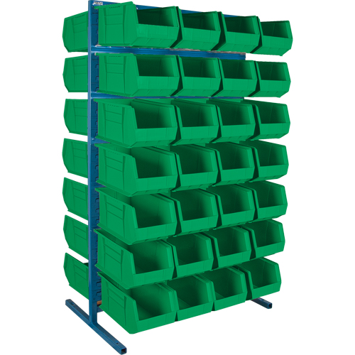 Double-Sided Stationary Bin Rack, 61" W x 56" D x 24" H, 56 Bins Seagulf Marine Industries Inc.